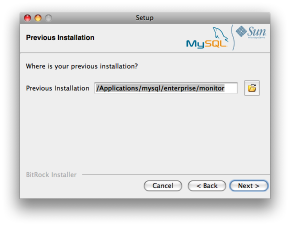 MySQL Enterprise Monitor:
                  サーバの更新:
                  直前のインストール