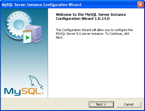 MySQL Server Instance Configuration
            Wizard