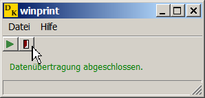 Toolbar-Button zum Beenden